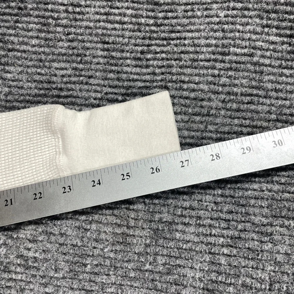 Vintage Thermal Pants Mens Small White Waffle Knit Long Johns Base Layer 80s